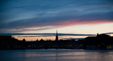 Stockholm gün batımı görünümü