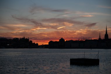 Stockholm gün batımı görünümü