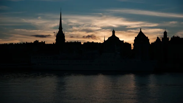 Stockholm západ slunce — Stock fotografie