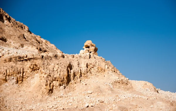 在石头山沙漠鸡头，不做死海 — 图库照片
