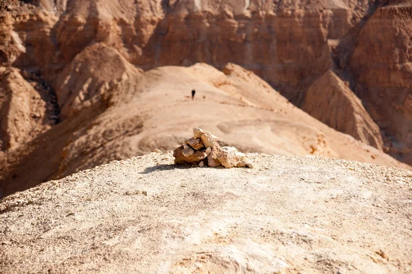 Гори в камені в пустелі минути середню Мертвого моря — стокове фото