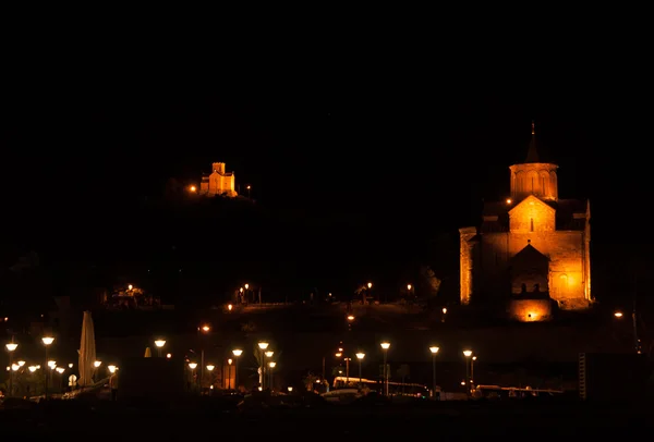 Noite romântica Tbilisi — Fotografia de Stock