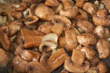 soğan ile kurutulmuş mantar