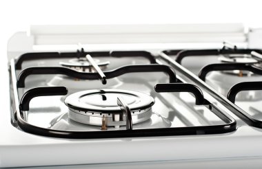 Gas burner on a stove clipart