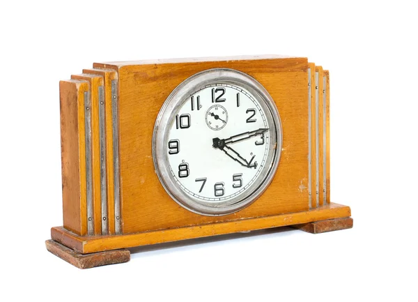 Viejo reloj de madera antiguo — Foto de Stock