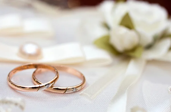 Anillos de boda — Foto de Stock