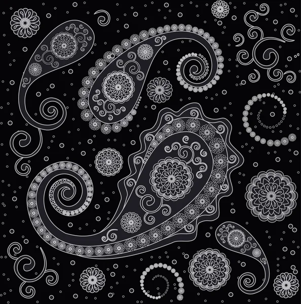 Fondo paisley sin costuras — Vector de stock