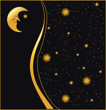 gece gökyüzü arka plan, vektör