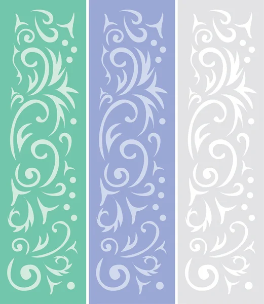 3 ornamental backgrounds — Stock Vector