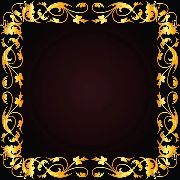 Golden ornamental background — Stock Vector