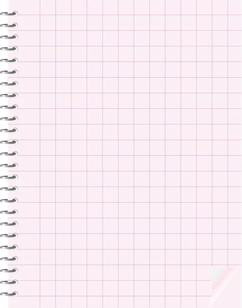 Cuaderno espiral — Vector de stock