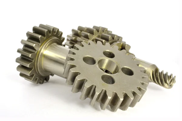 Gears on white — Stock Photo, Image