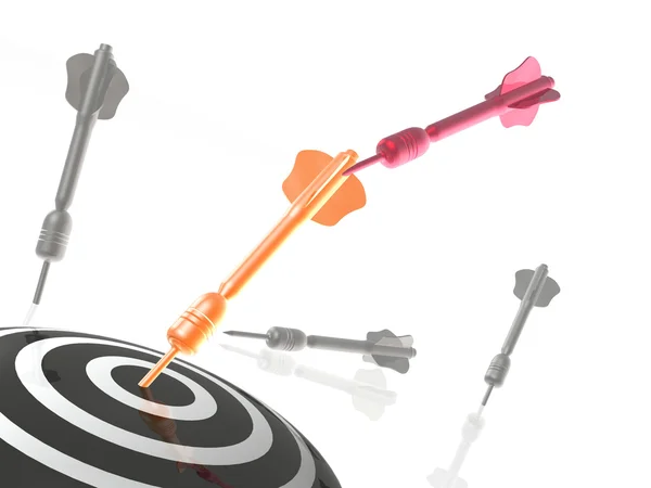 Arrows on the target — Stock Photo, Image