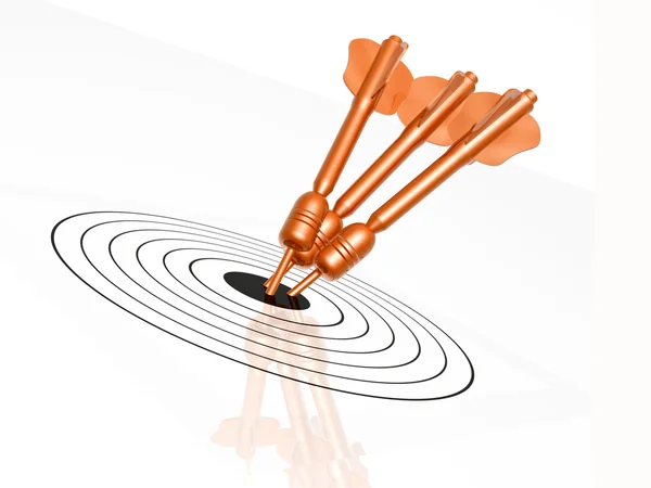 Arrows on the target — Stock Photo, Image