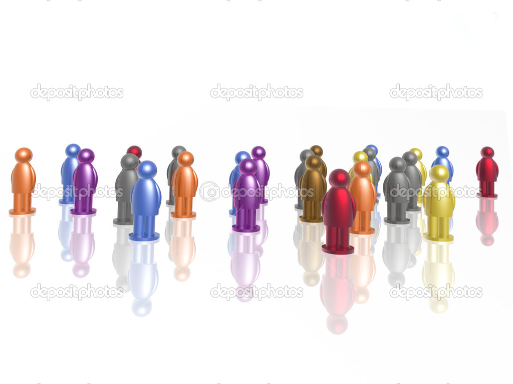 A group of color mans