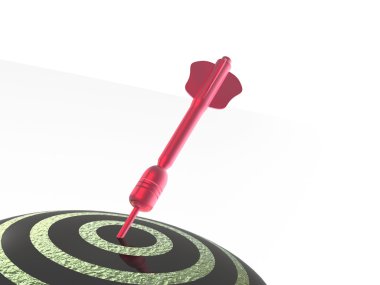 Hedef kırmızı ok