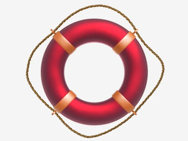 Red ring-buoy