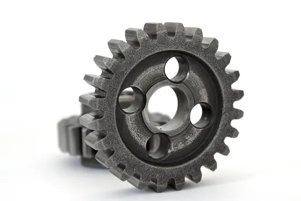 Gear on white — Stock Photo, Image