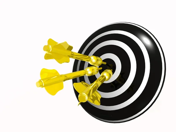 Arrows on the target — Stock Photo, Image