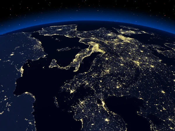 Night earth — Stock Photo, Image