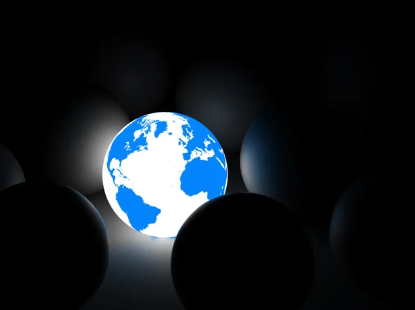 Glowing globe — Stock Photo, Image