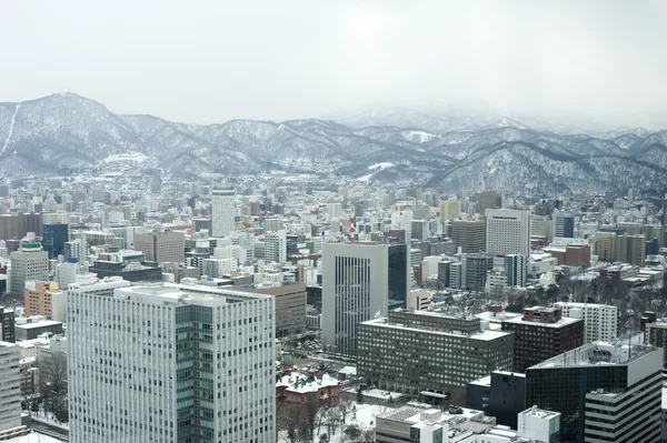 Sapporo im Winter — Stockfoto