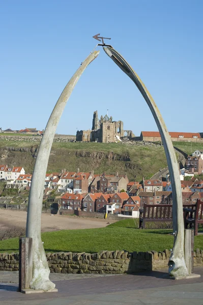 Whalebone arch in Whitby, North Yorkshire — Stock Photo, Image
