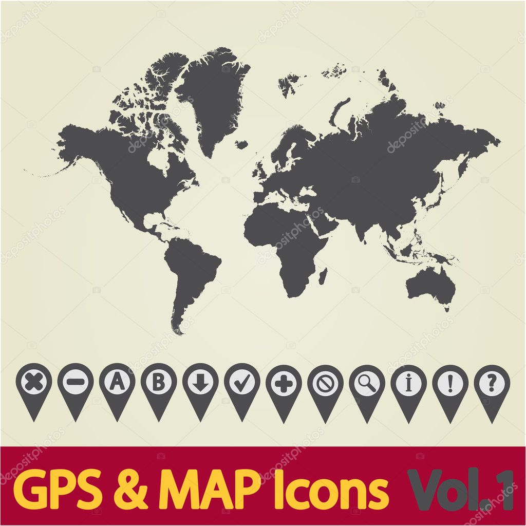 World map icon 1