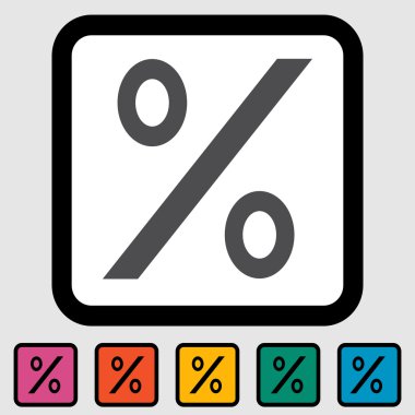 yüzde işareti simgesi