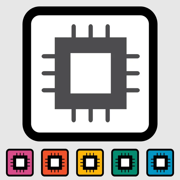 Ícone chip eletrônico — Vetor de Stock