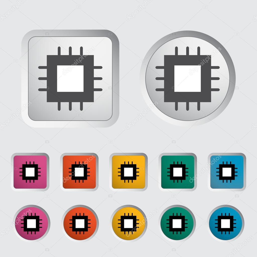 Electronic chip icon 2