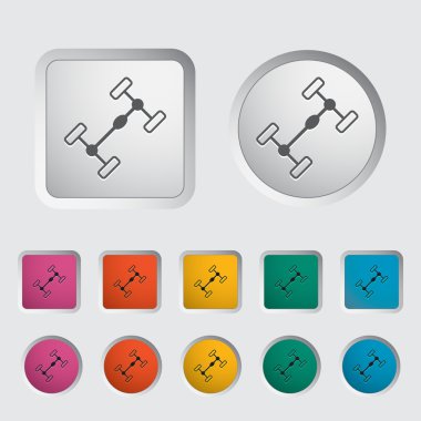 kasa araba tek simge.