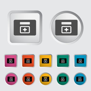 ilk yardım kitleri simgesi.