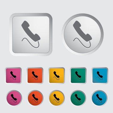 Office phone icon. clipart
