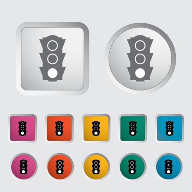 trafik ışığı simgesi.