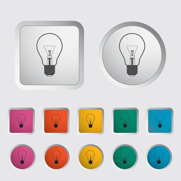 Lamp pictogram. — Stockvector