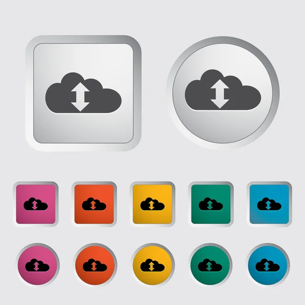 Cloud computing icon — Stock Vector