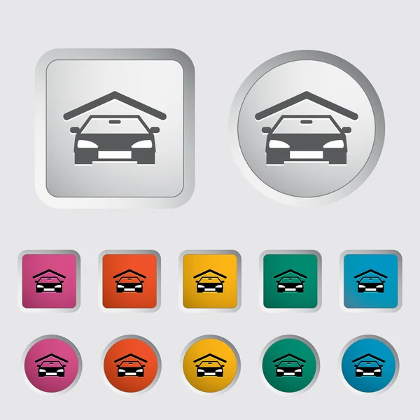 Garage pictogram. — Stockvector