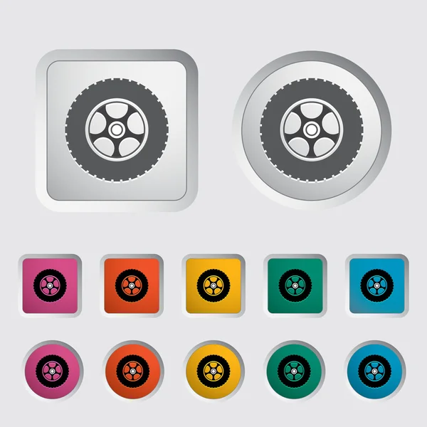 Icon car wheel. — Stock Vector