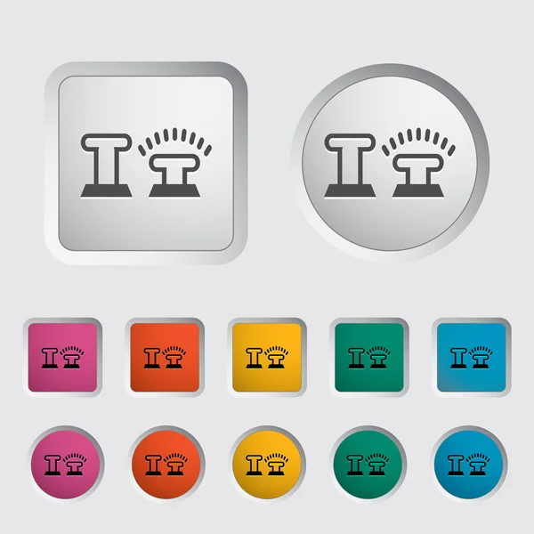 Pictogram vergrendelen auto deuren. — Stockvector