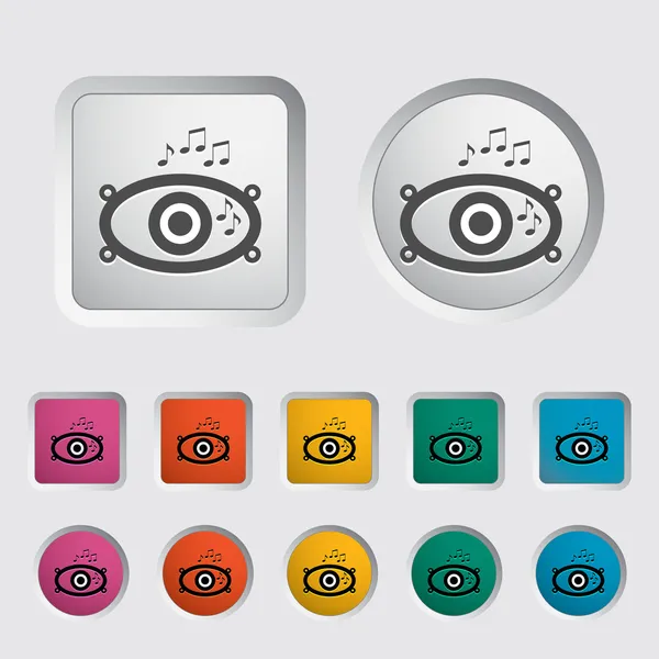 Icon of car speakers. — Stock Vector