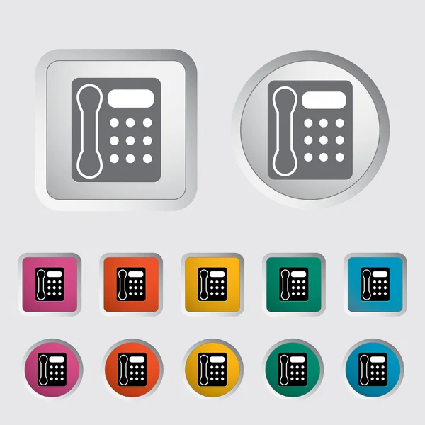 Kantoor telefoonpictogram. — Stockvector