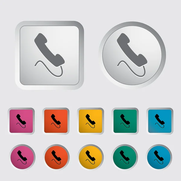 Icône de téléphone bureau . — Image vectorielle