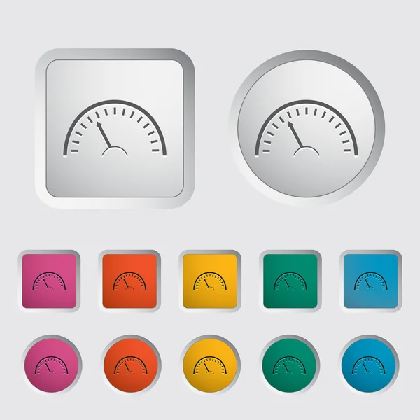 Snelheidsmeter pictogram. — Stockvector