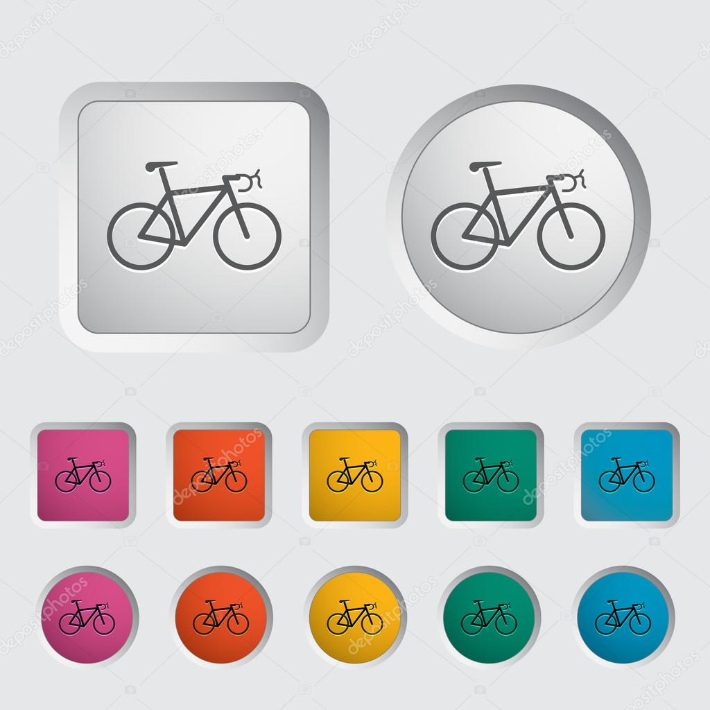 Bicycle icon. Vector illustration EPS.