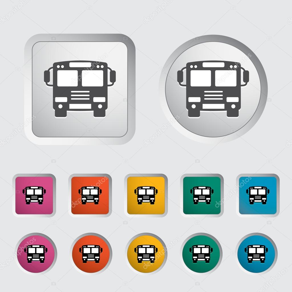 Bus icon. Vector illustration EPS.