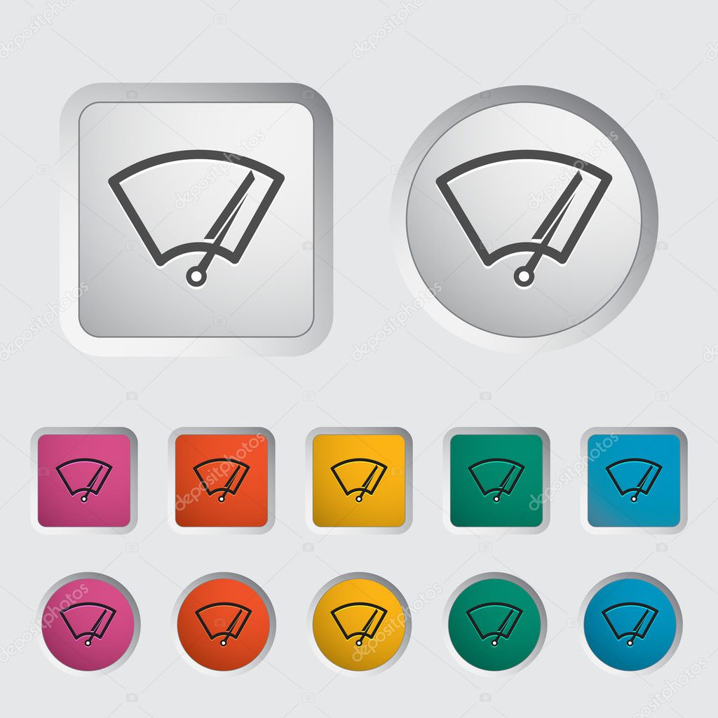 Car icon wiper. Vector illustration.