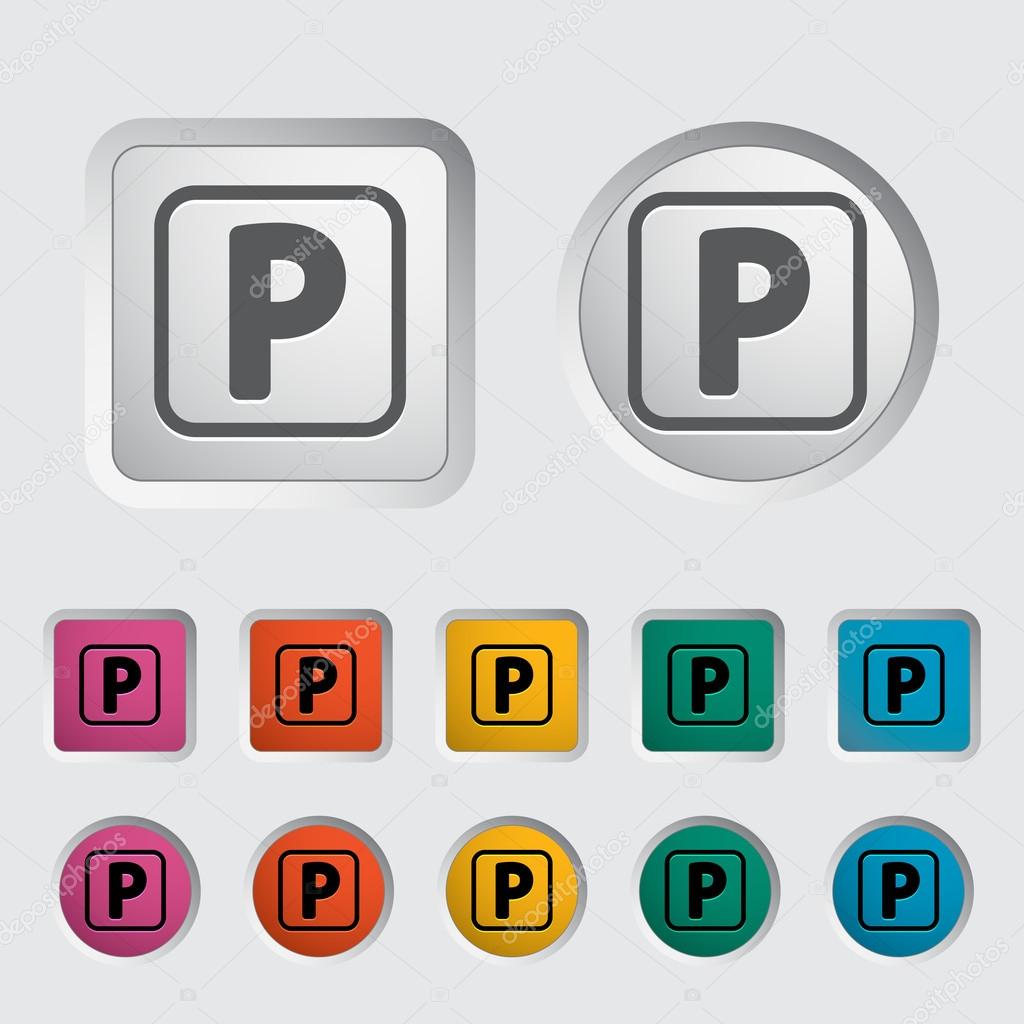 Parking symbol. Vector illustration EPS.