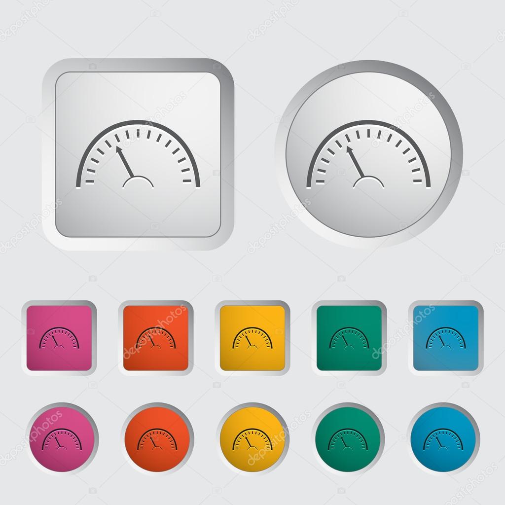Speedometer icon. Vector illustration EPS