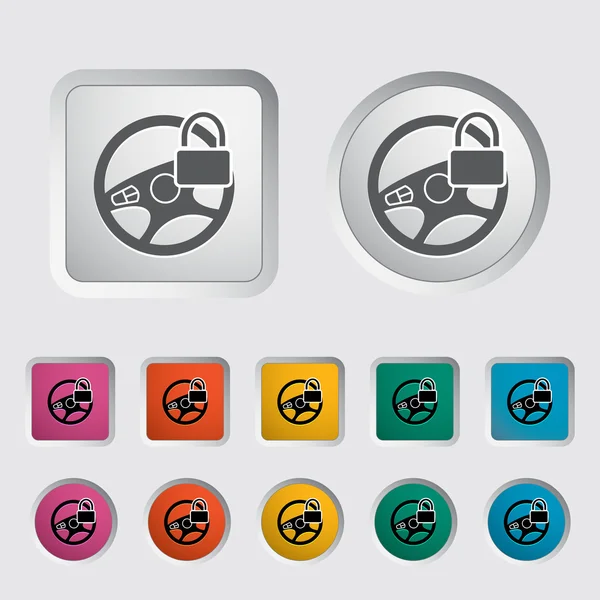 Car Steering Wheel icon. — Stock Vector